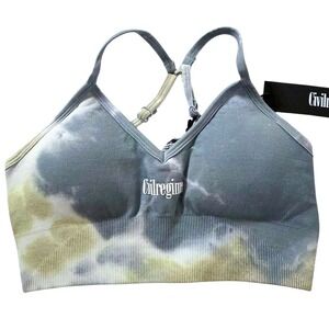 Civil regime Naboo Marble Wash Kelly Seamless Sports Bra Small Tie Dye
